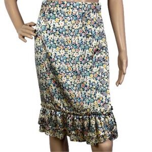 MARC JACOBS SILK FLORAL PRINT MINI SKIRT